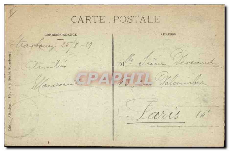 Alsacienne — Édition Alsacienne, Strasbourg — n°118 — Verso