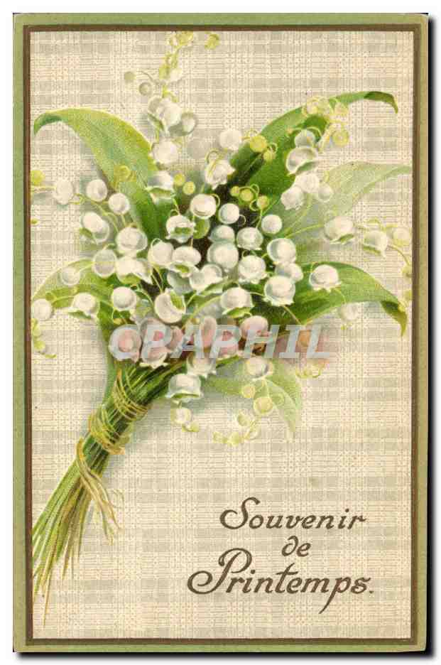 CPA Fantaisie Fleurs Muguet 
