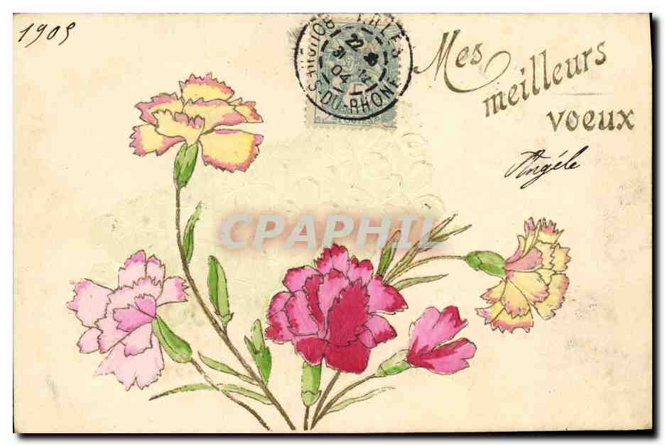 CPA Fantaisie Fleurs 
