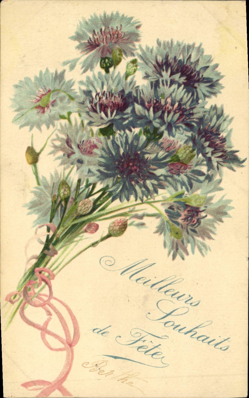 CPA Fantaisie Fleurs 