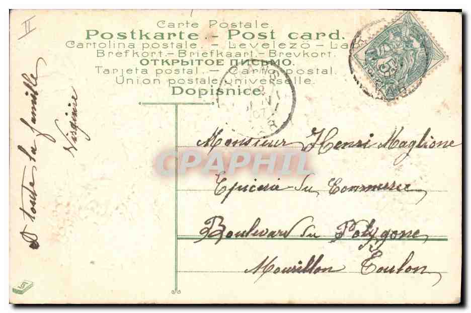 Fleurs de sureau — Bonne Année — éditeur non visible — Rückseite