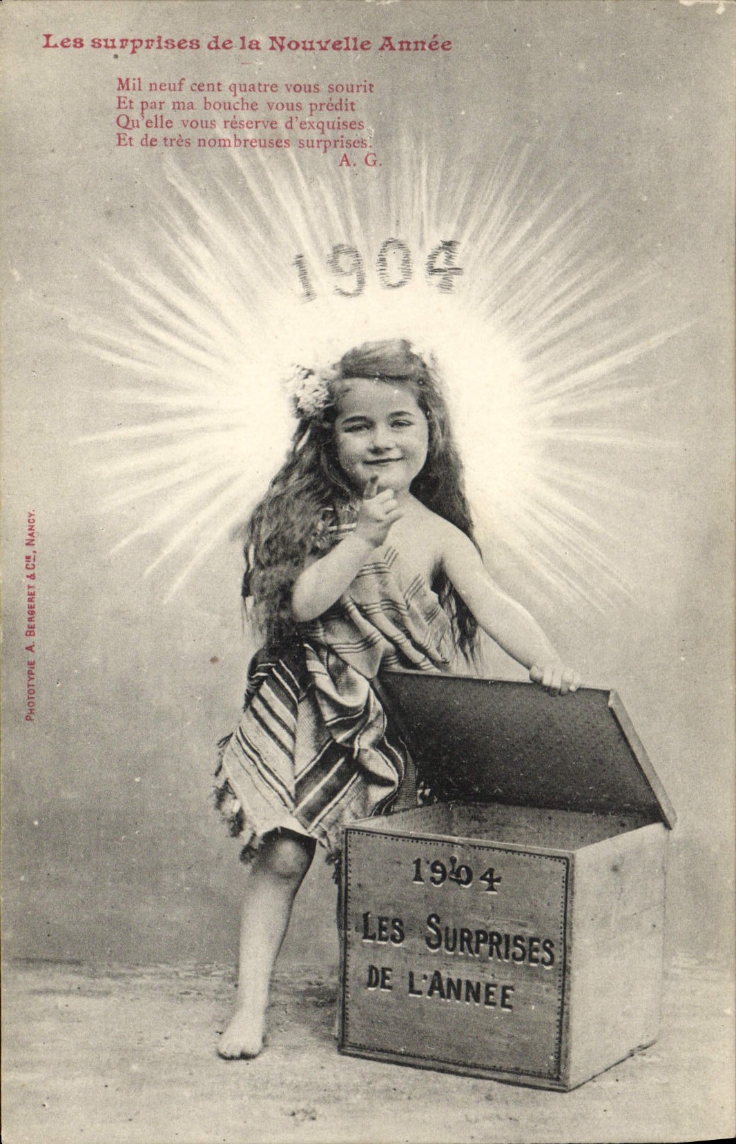 CPA Fantaisie Enfant Les surprises de la nouvelle annee 1904 