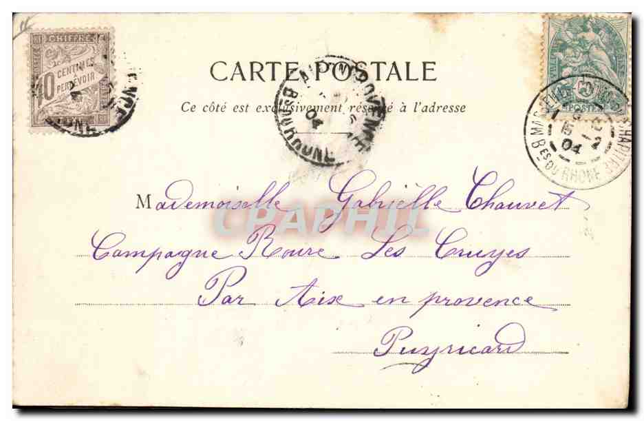 CPA Fantaisie Enfants Bergere et marquis — Rückseite