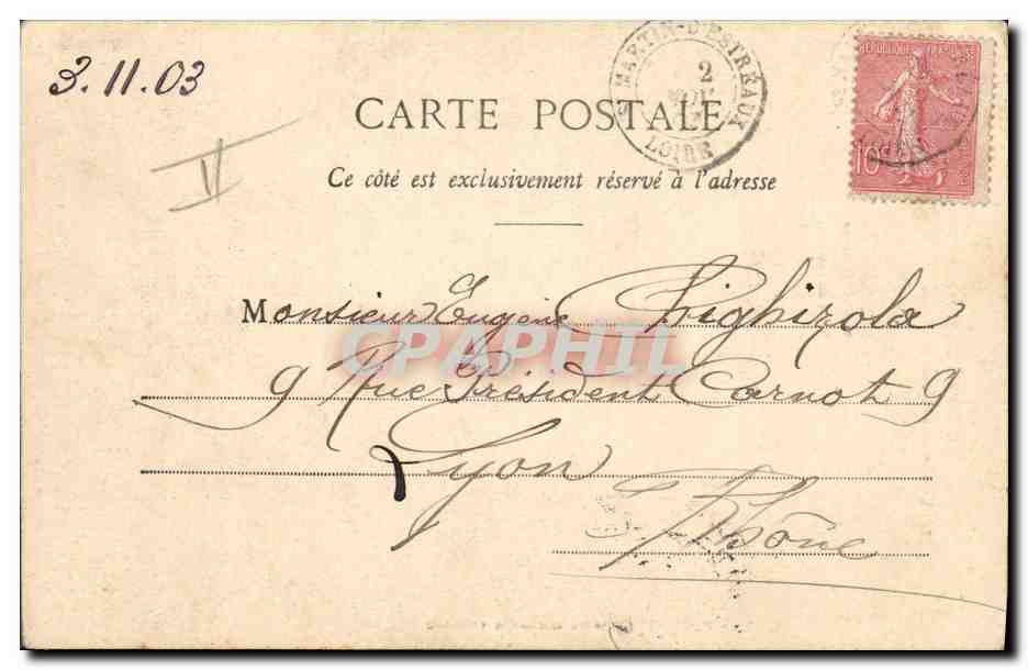 CPA Fantaisie La journee de Pitou Militaria — Verso