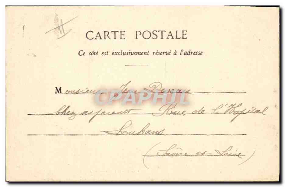 CPA Fantaisie La journee de Pitou Militaria — Verso