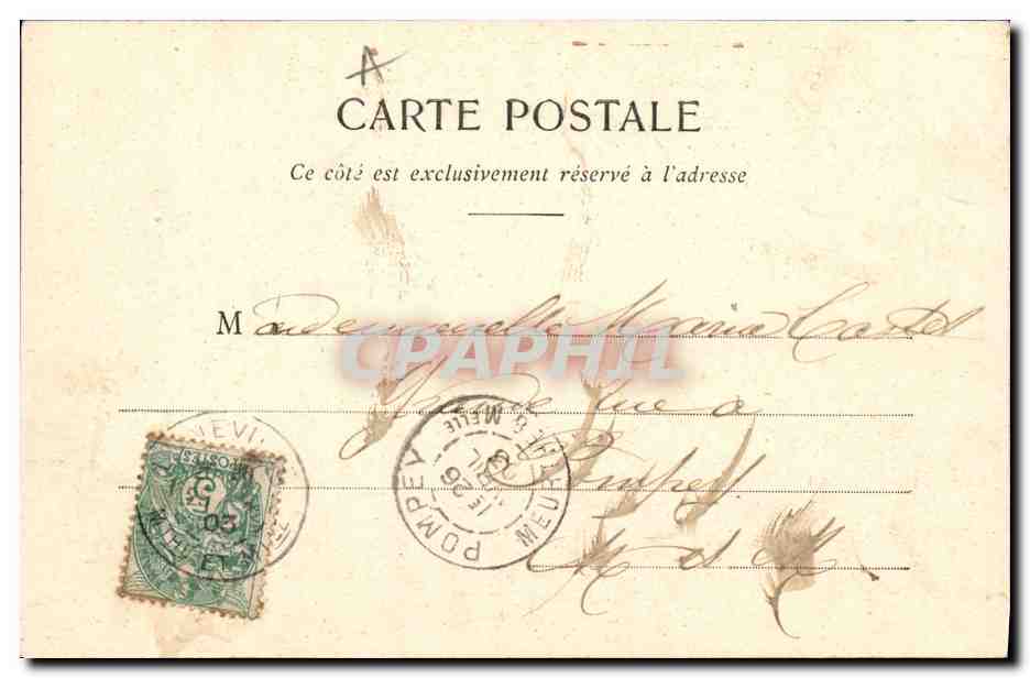 La Famille Durand au Théâtre — Un passage tragique — Phototype L. Baudouin & Cie — Reverso