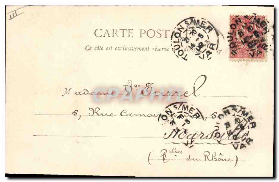 CPA Fantaisie Pitou a ses parents Militaria  — Verso