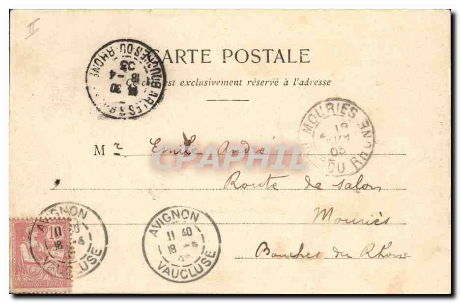 La Famille Durand au Théâtre — Pendant l'entr'acte — Phototypie A. Durand — Reverso