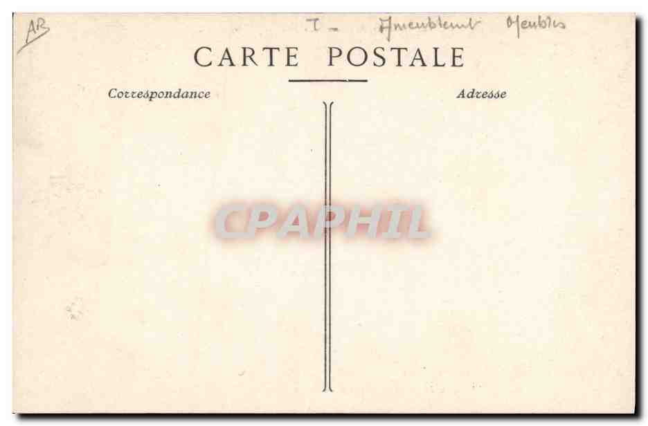 CPA Salon des artistes francais 1912 un coin du salon de repos installe par le Bon Marche Paris  — Verso
