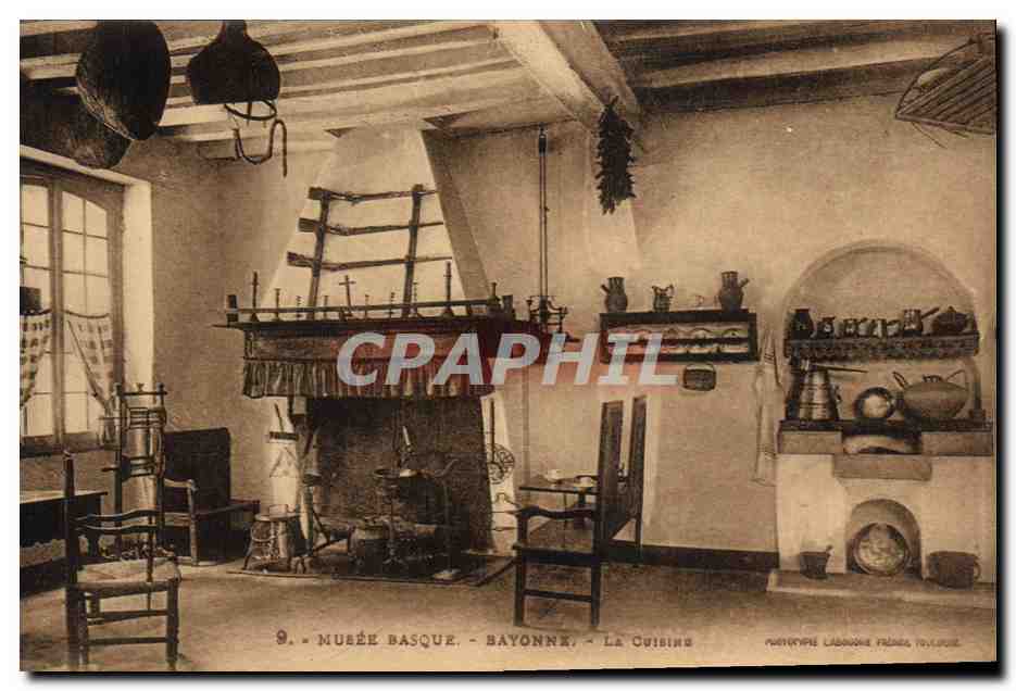 CPA Musee Basque Bayonne La cuisine 