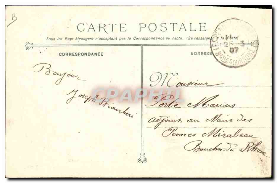 CPA Funerailles des victimes du Iena Les familles  — Rückseite