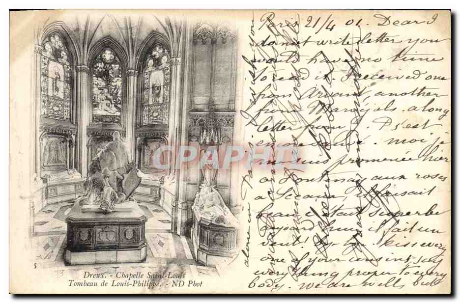 CPA Dreux Chapelle Saint Louis Tombeau de Louis Philippe 