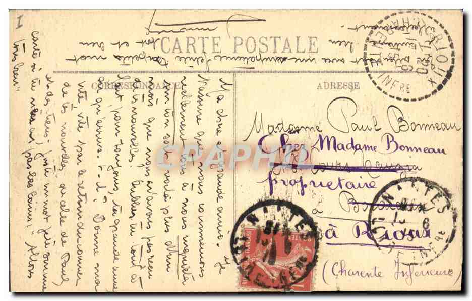 CPA Nantes Le tombeau du General Lamoriciere  — Rückseite