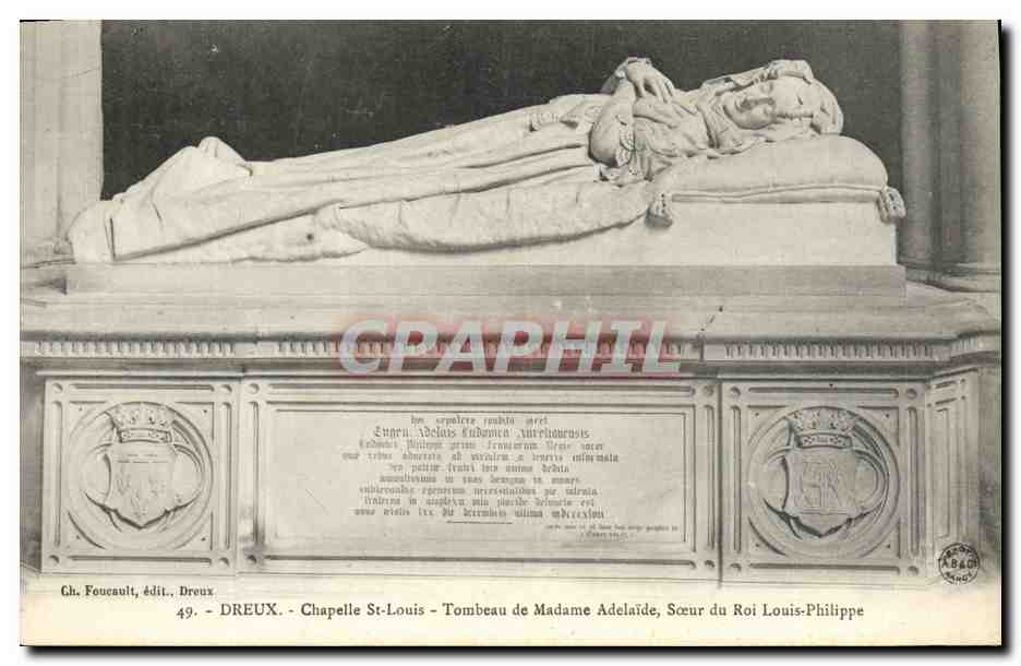 CPA Dreux Chapelle St Louis Tombeau de Madame Adelaide Soeur du roi Louis Philippe 