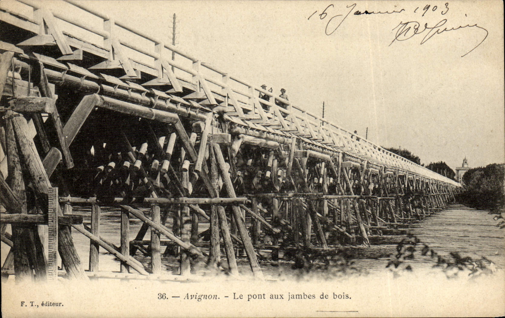 Avignon - Le pont aux jambes de bois — F. T., éditeur, n° 36