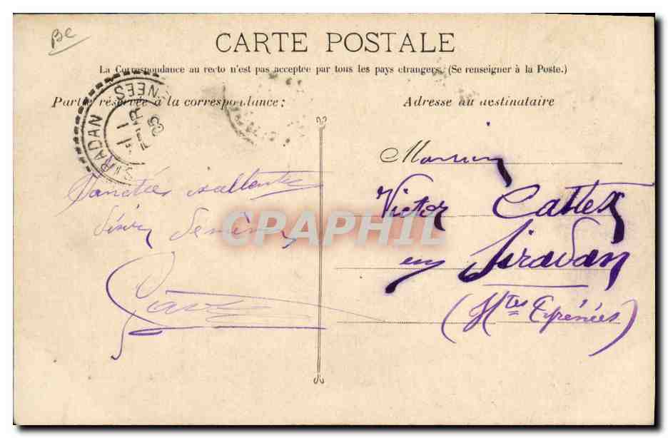 Avignon - Pont à Traille par le 7me Génie — Edit. Prévot, R. de la République, Avignon — Verso