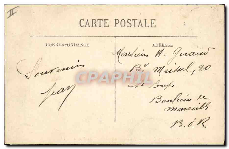Avignon — 7e Génie — Manœuvre de Pontage — La Parade — LL. — Verso
