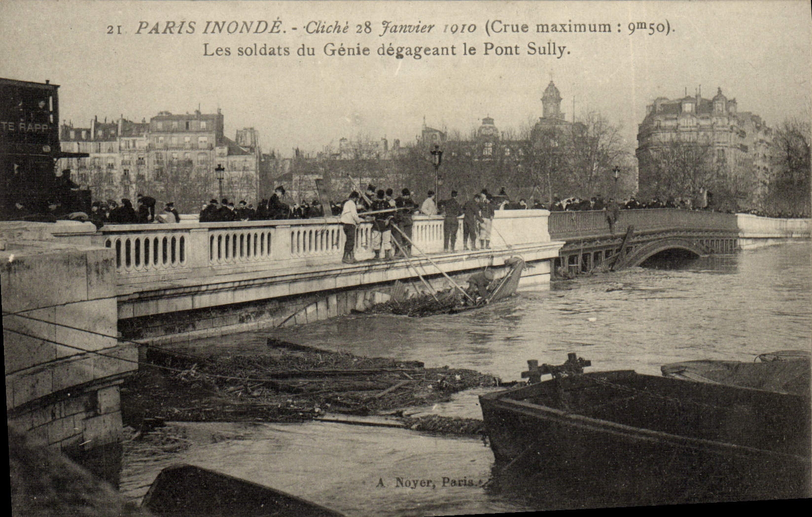 Paris inondé — Crue du 28 janvier 1910 — A. Noyer, Paris
