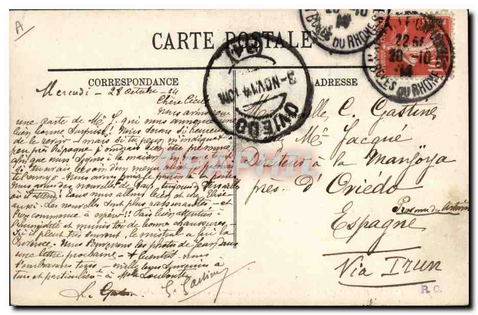 L'ARMÉE FRANÇAISE — Soldats du Génie creusant une tranchée-abri — LL — Verso