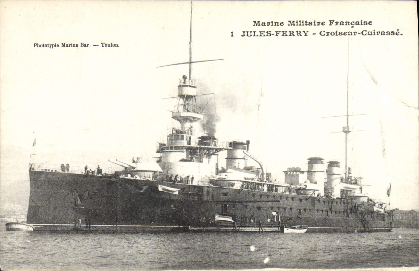 CPA Bateau Jules Ferry Croiseur Cuirasse