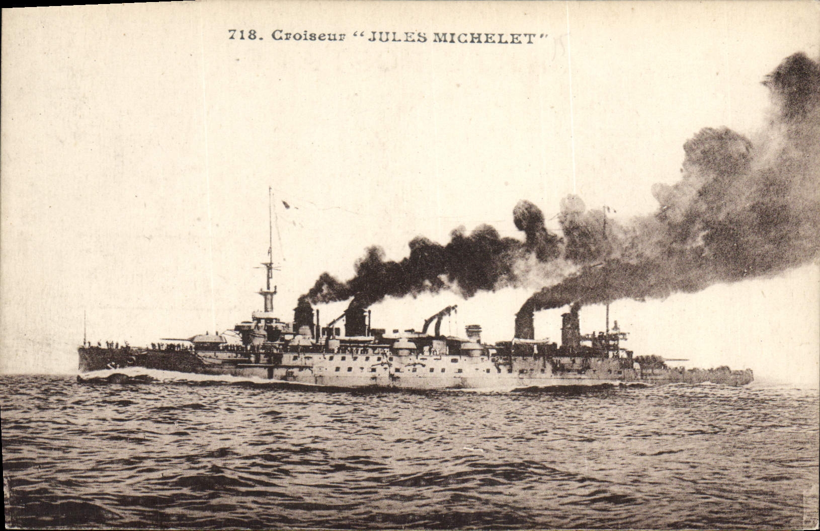 Croiseur "Jules Michelet" — série 718 — éditeur non identifié