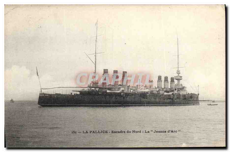 CPA Bateau La Pallice Escadre du Nord La Jeanne d'Arc