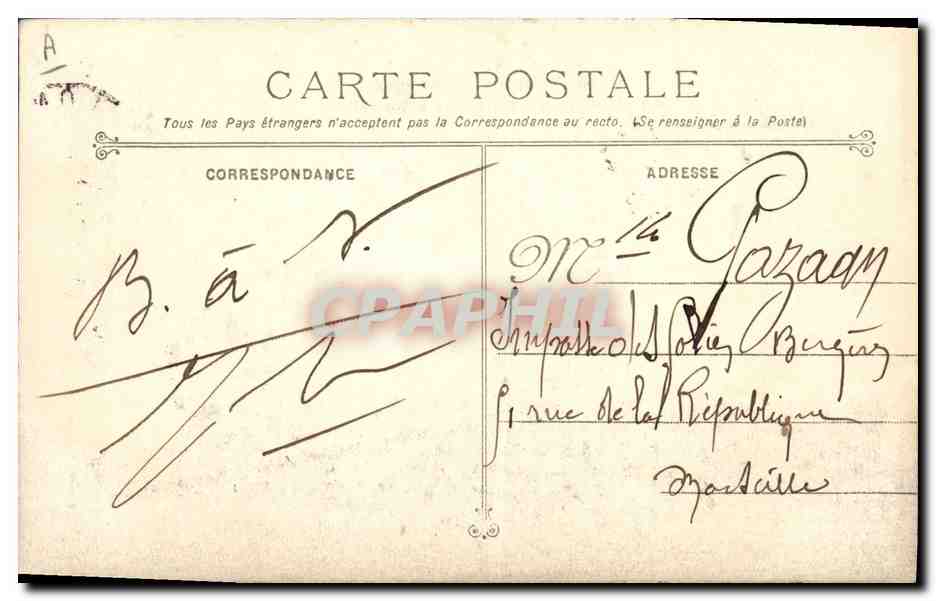 CPA Bateau Justice Cuirasse a tourelles  — Verso