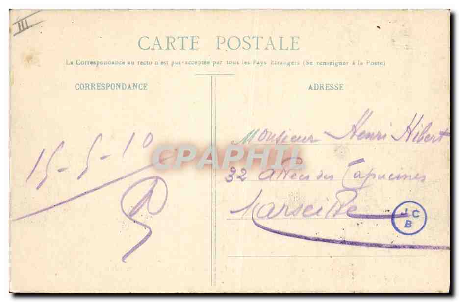 CPA Bateau Le Jules Michelet Croiseur Cuirasse d'escadre — Verso
