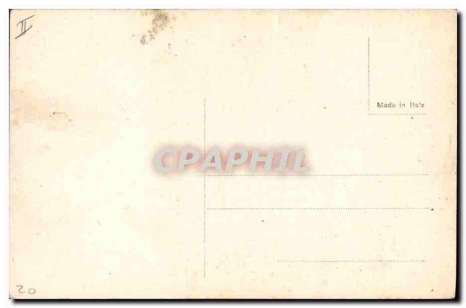 Bateau de guerre Jules Ferry — drapeau français — éditeur inconnu, n° de série 10 — Verso