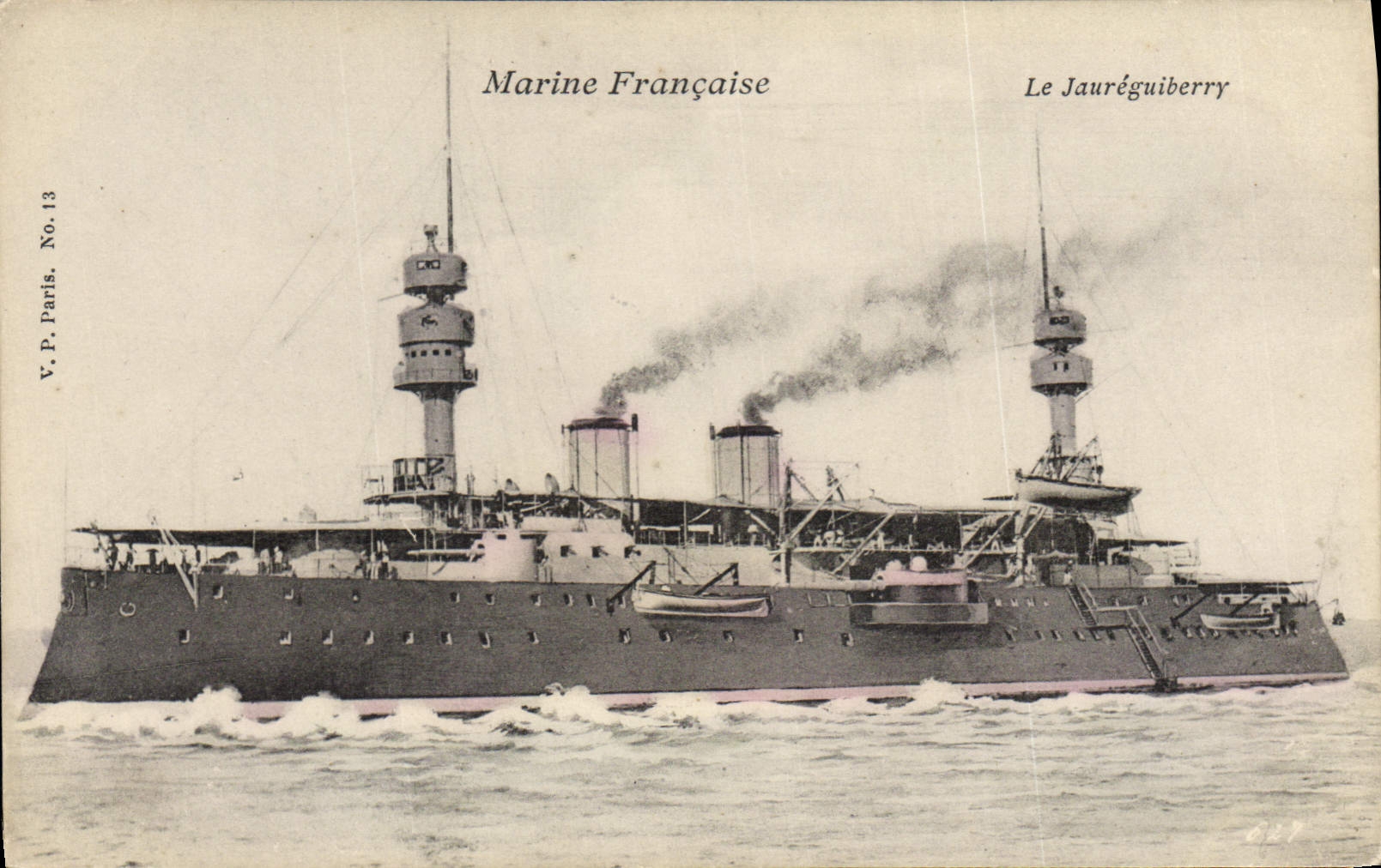 Le Jauréguiberry — croiseur de la Marine Française — V.P. Paris, No. 13