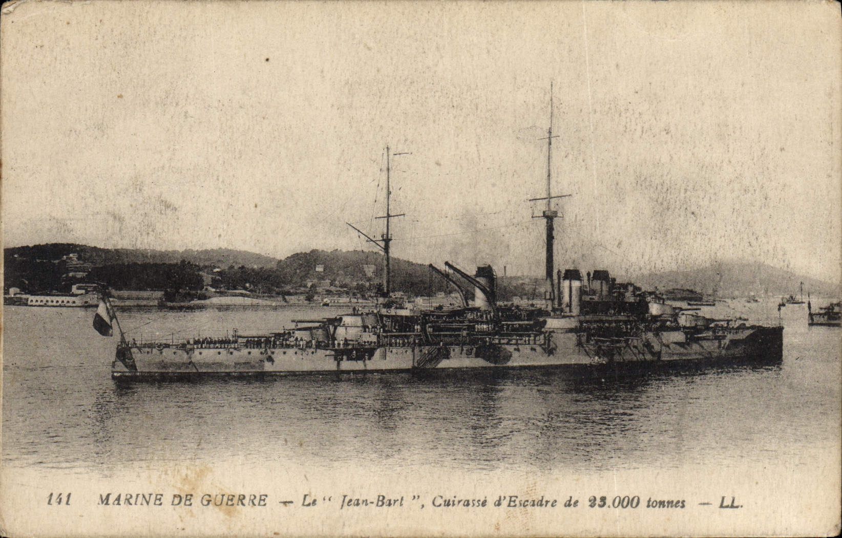 CPA Bateau Le Jean Bart Cuirasse d'escadre 