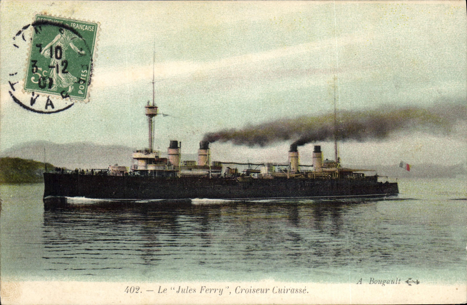Le "Jules Ferry", Croiseur Cuirassé — A. Bougault, n°402