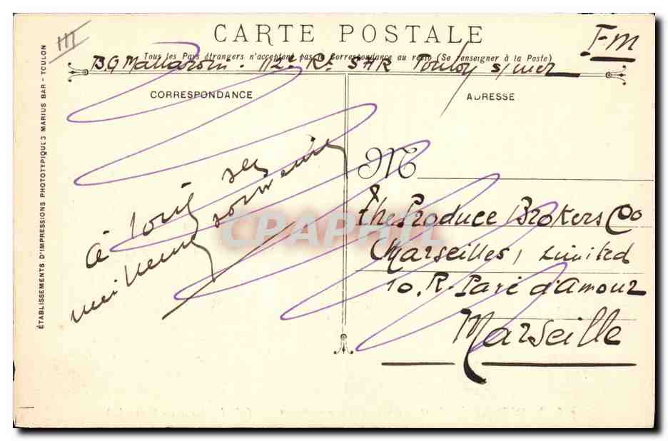 CPA Bateau Jean Bart Cuirasse a turbines — Verso