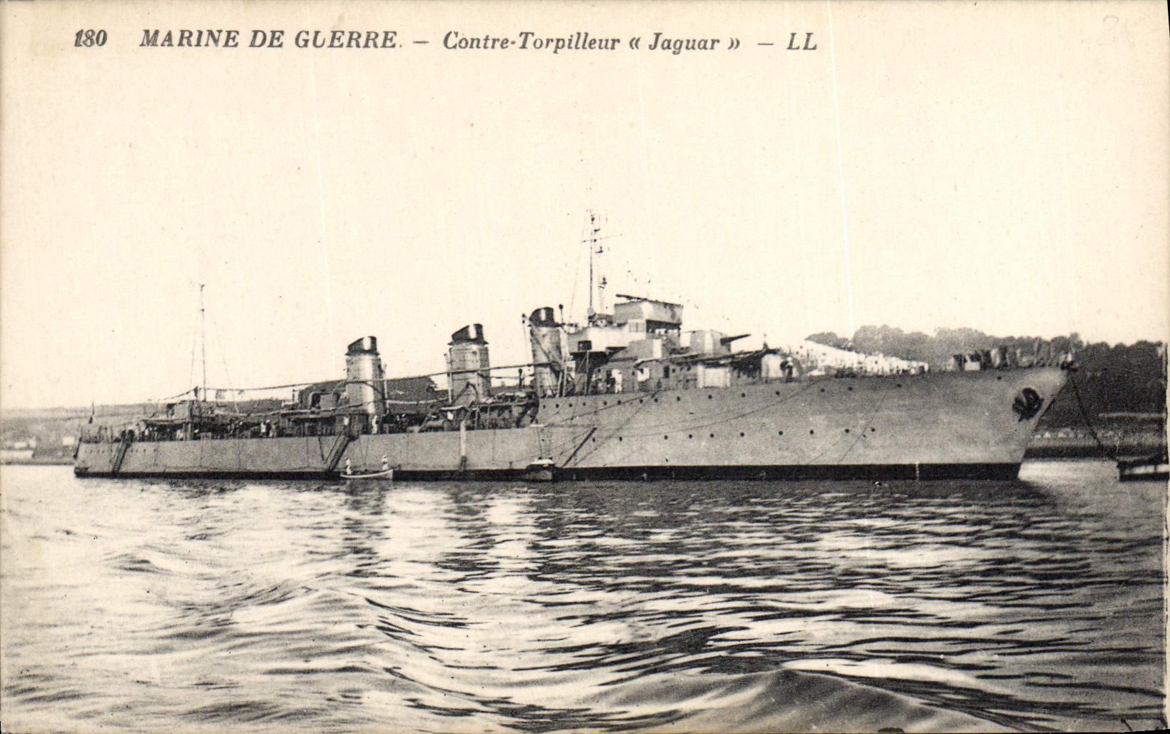 CPA Bateau Contre torpilleur Jaguar