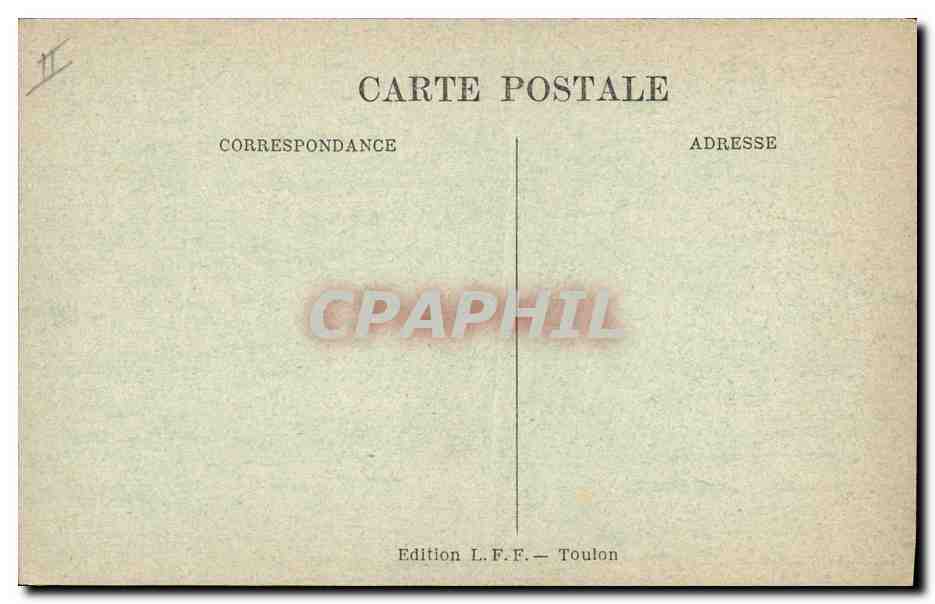 Croiseur de la Marine Française : JUSTICE — Éditeur L.F.F. — Toulon — Reverso
