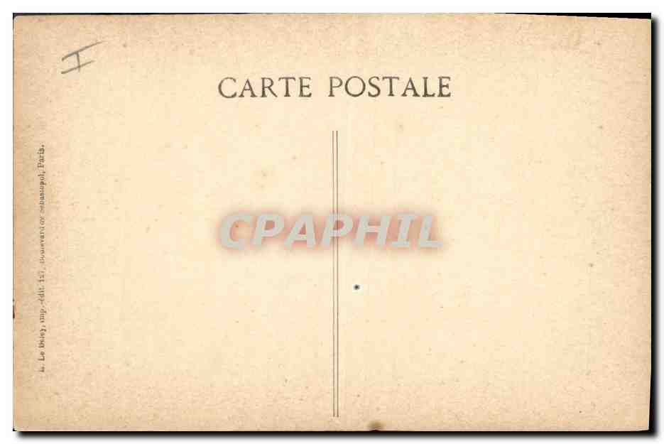 CPA Bateau Janissaire Contre torpilleur — Verso