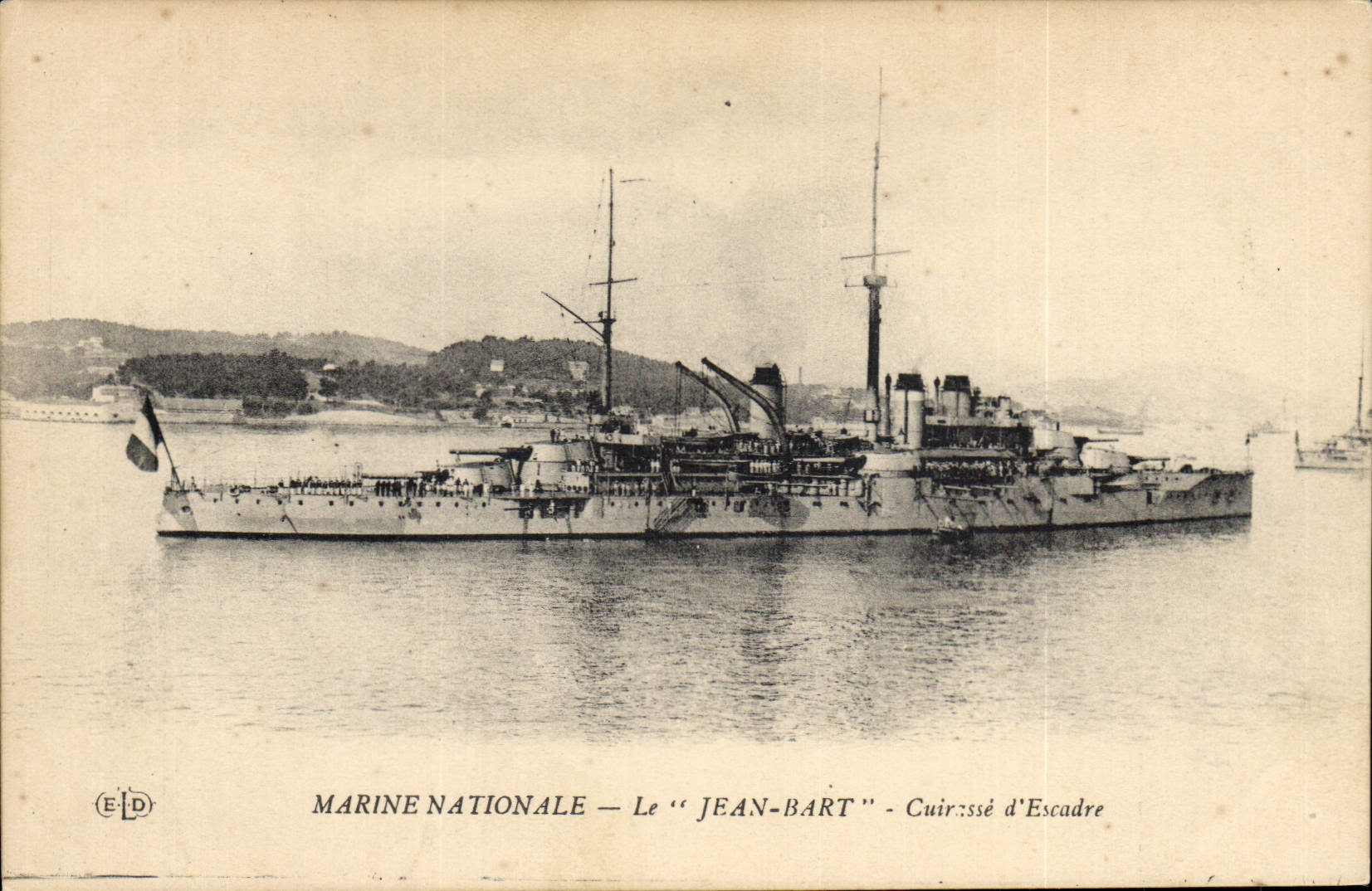 CPA Bateau Le Jean Bart Cuirasse d'escadre