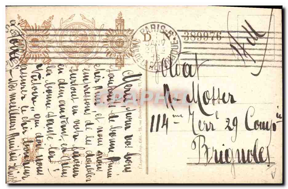 CPA Les aigles noirs Maurice Boukay Rene de Buxeuil  — Rückseite