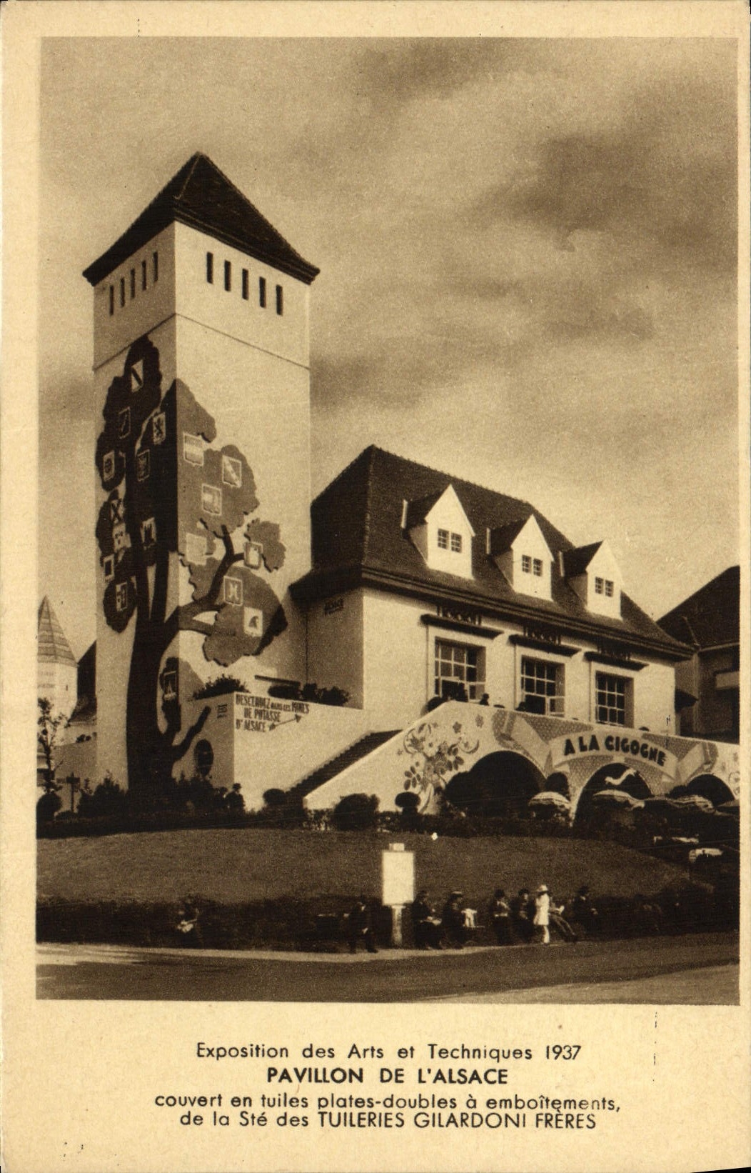 Pavillon de l'Alsace — Exposition des Arts et Techniques 1937 — Tuileries Gilardoni Frères
