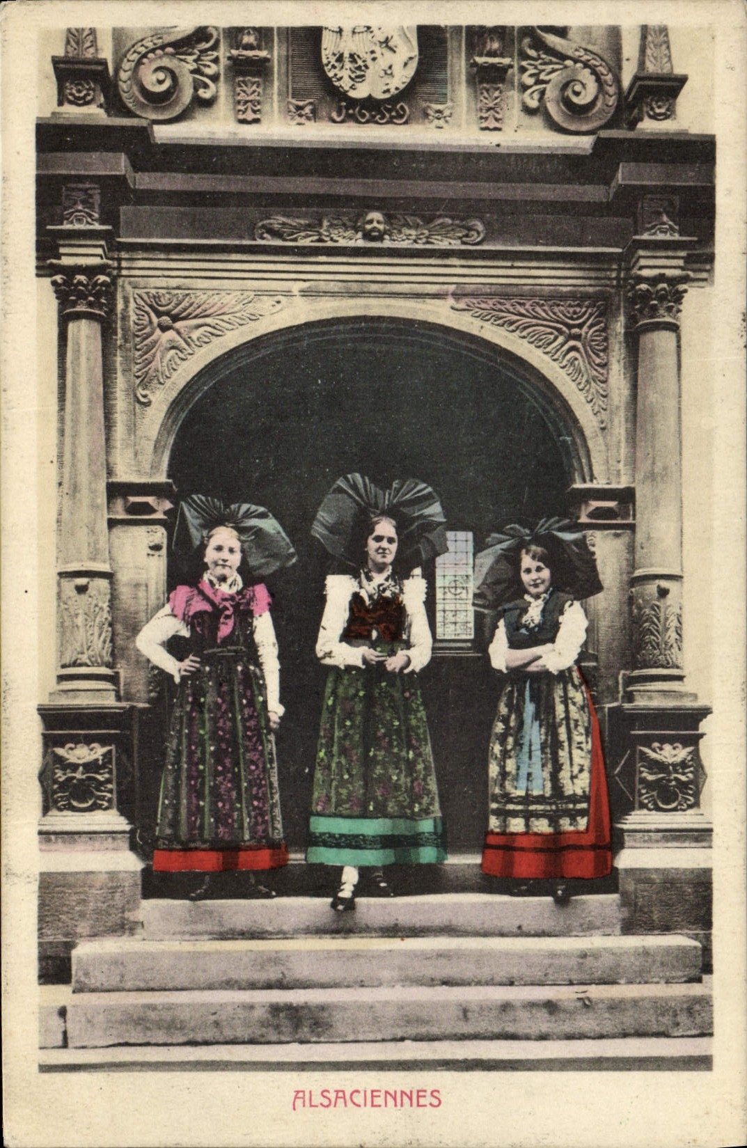 CPA Folklore Alsace Alsaciennes