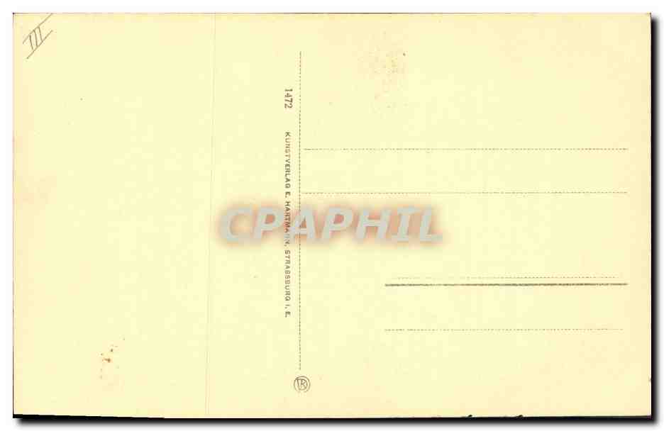 CPA Folklore Alsace Costumes Alsac Lorrains — Verso