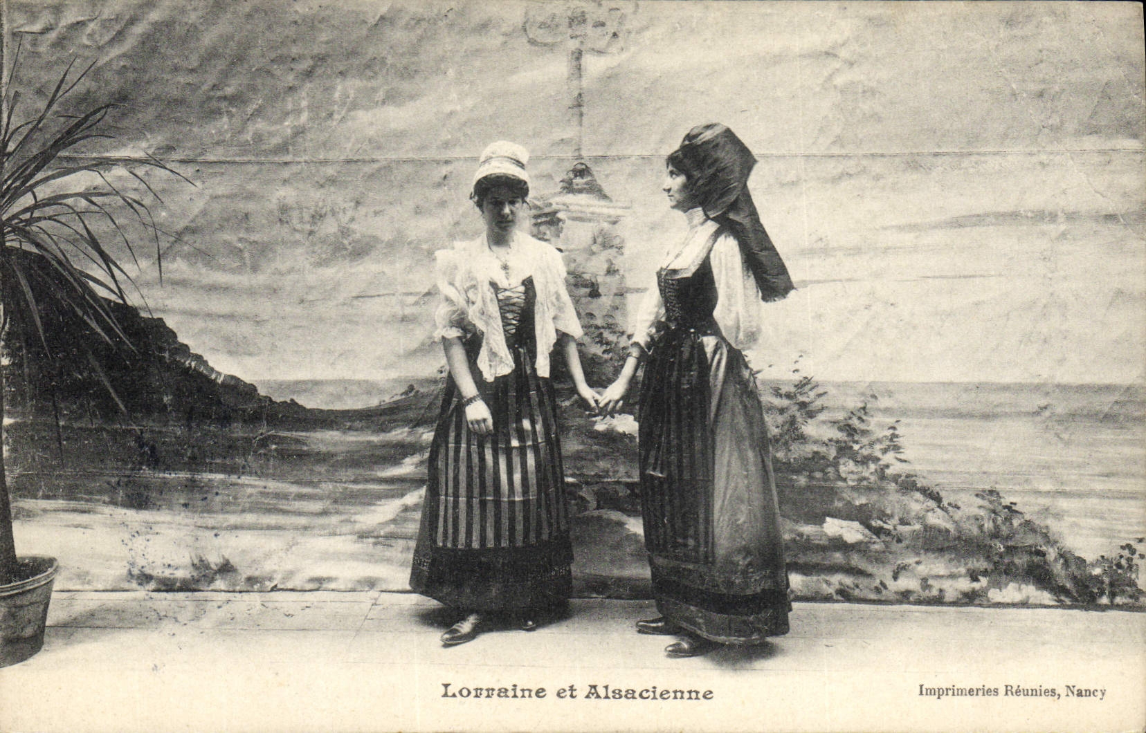 CPA Folklore Alsace Lorraine et Alsacienne
