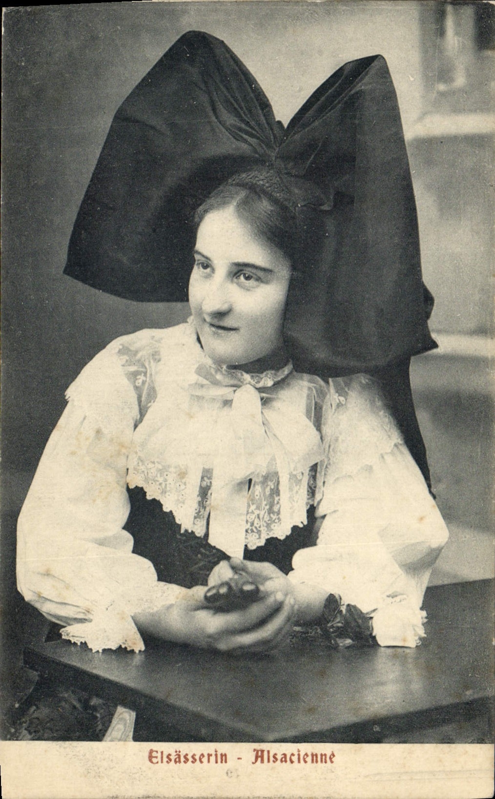 CPA Folklore Alsace Alsacienne