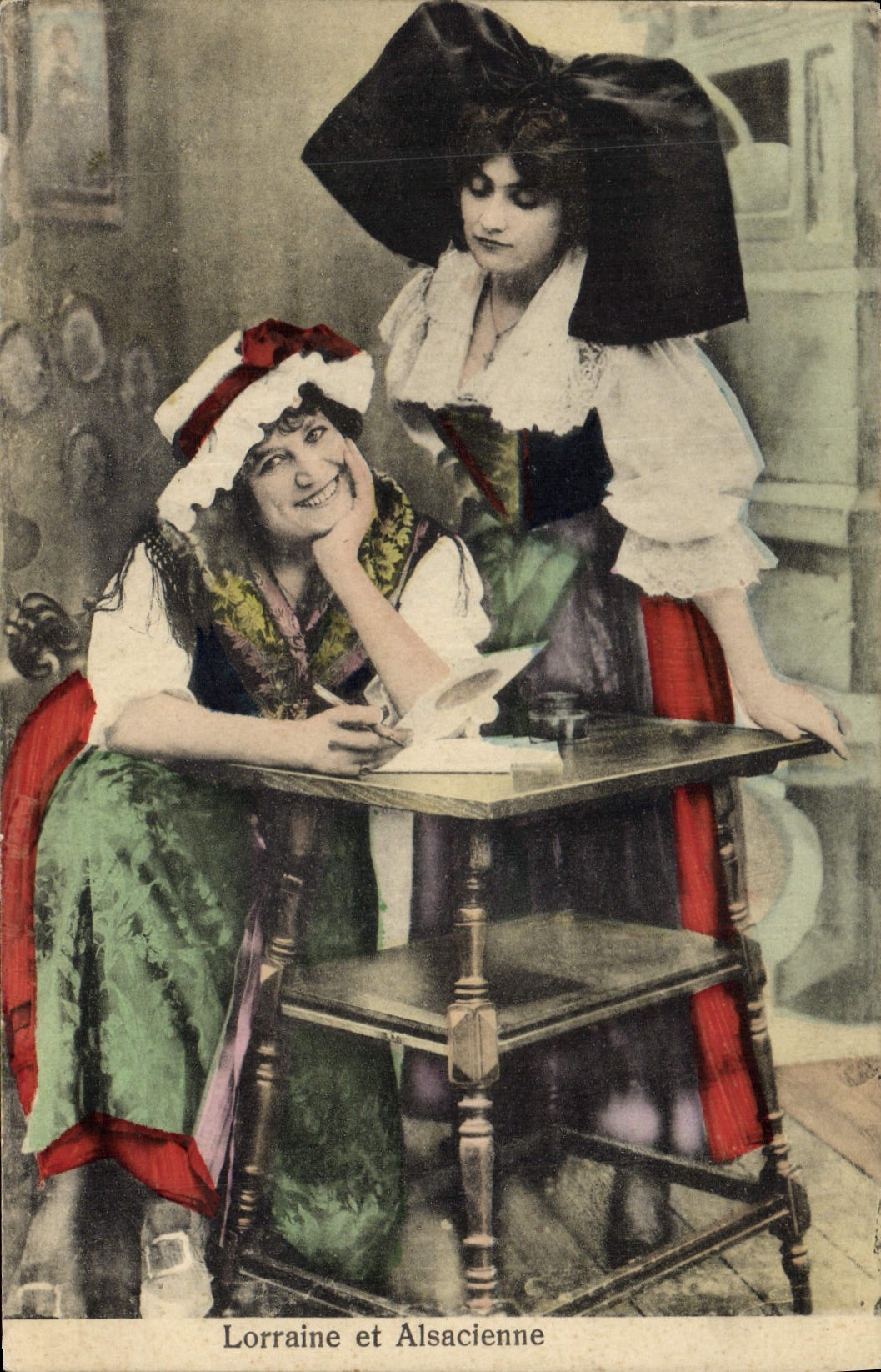 CPA Folklore Alsace Lorraine et Alsacienne