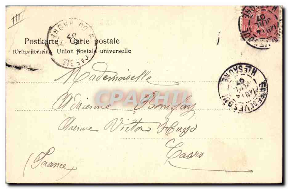 CPA Folklore Alsace Alsaciennes et Lorraine — Verso