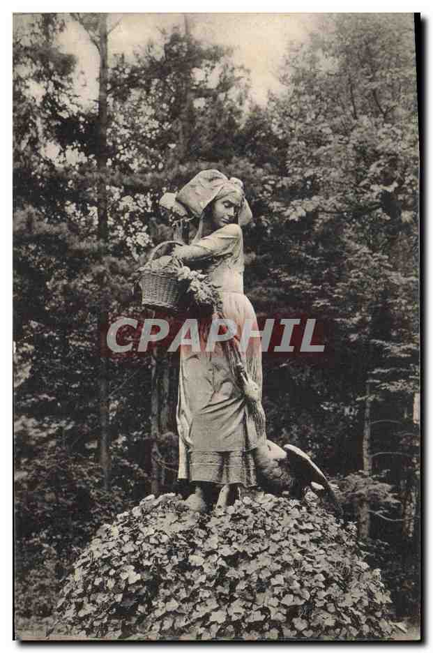 CPA Folklore Alsace Strasbourg Orangerie Cigogne