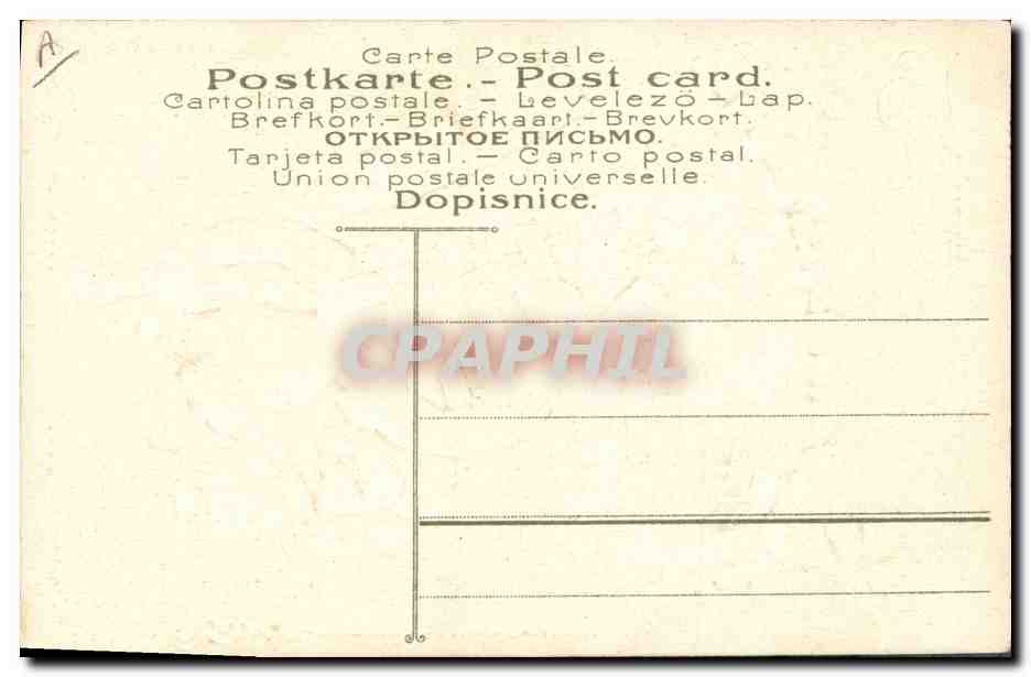 CPA Fantaisie Fleurs Enfant Trefles — Rückseite