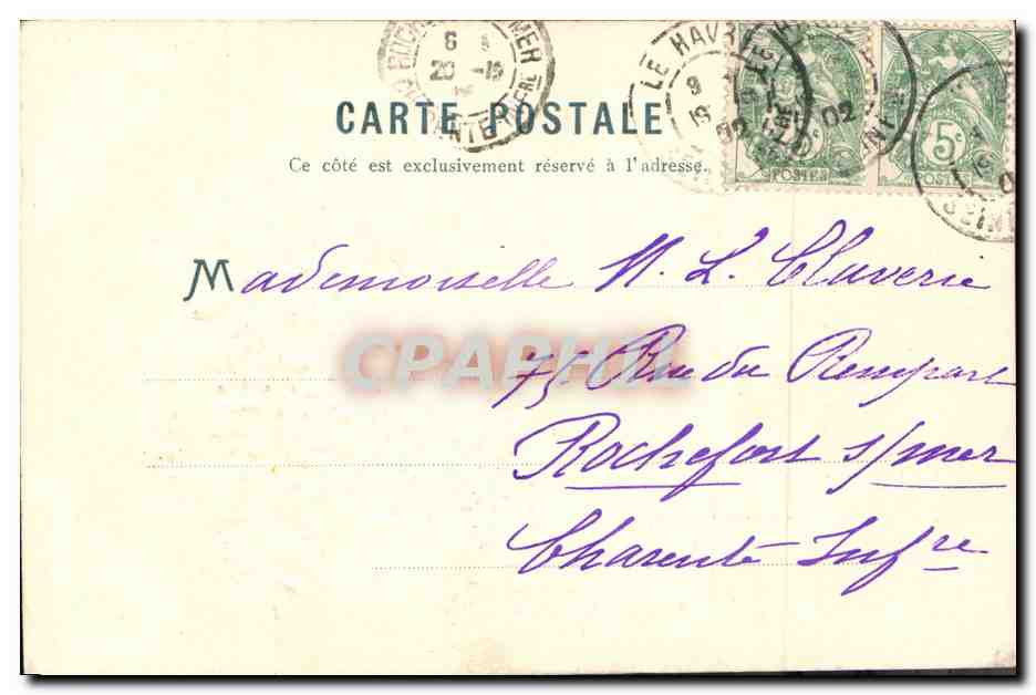 CPA Fantaisie Fleurs  — Verso