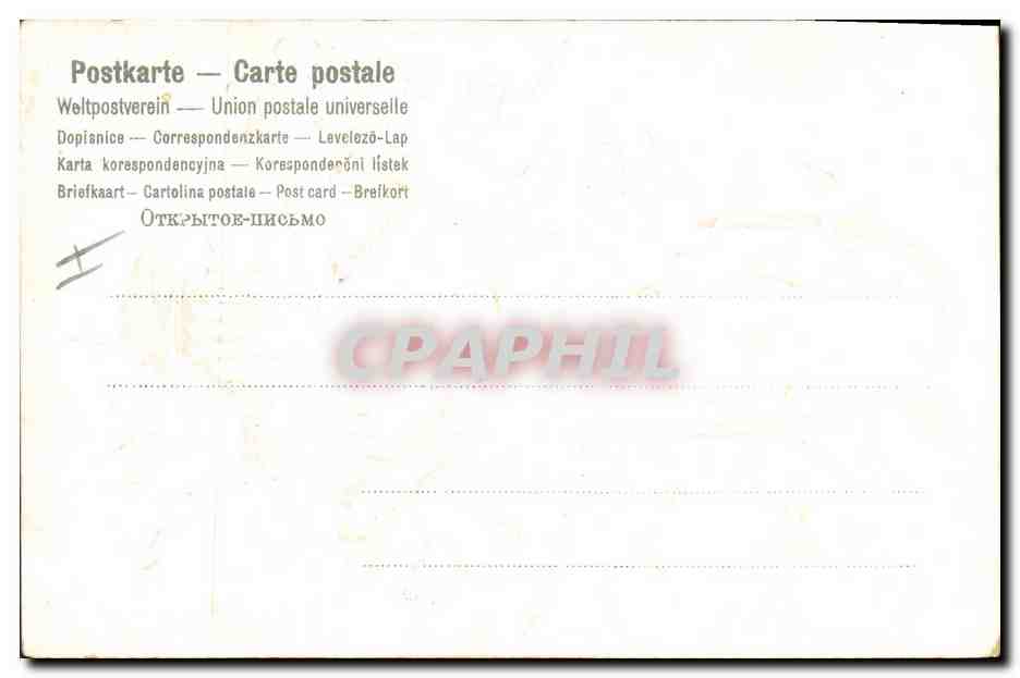 CPA Fantaisie Fleurs  — Rückseite