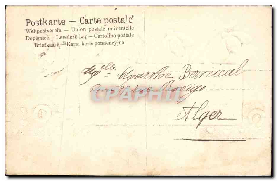 Fleurs de printemps — Souvenir d'Amitié — Éditeur inconnu, n° de série non visible — Achterkant
